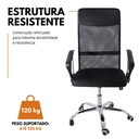 Ver imagem 4 de Cadeira de Escritório Nagano Tela Mesh Giratória - 4