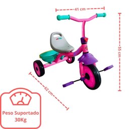 Triciclo Infantil Rosa - Segurança e Diversão para Os Pequenos - 5