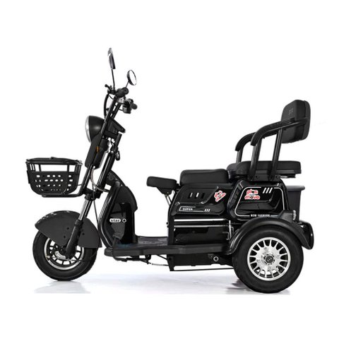Triciclo Elétrico - Smart Pam - 800w Lithium - Preto - Plug And Move