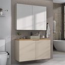 Ver imagem 1 de Conjunto de Banheiro 65cm x 110cm Nature Bege/Panna/Carvalho