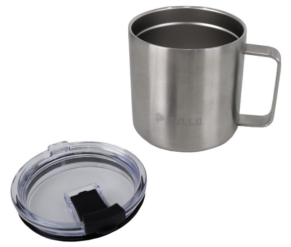 Caneca Térmica Pullo Mug 500ml Inox, Cor: Prata - 11