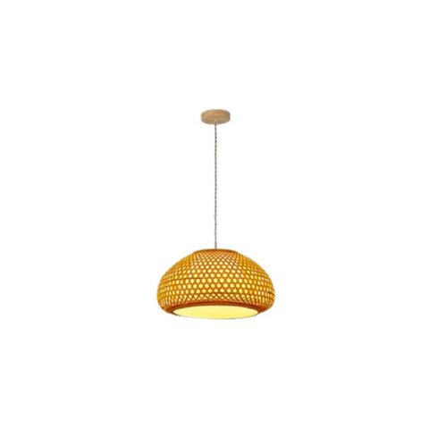 Pendente Java Fibra De Bambu Rustico GMH