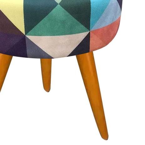 02 Puff Redondo Triangulo Colorido Puff Holy Shop - 4