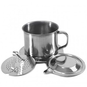 Cafeteira Vietnamita Inox Capacidade 1 a 3 Xícaras