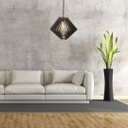 Ver imagem 4 de Luminária Teto tipo Pendente SAFIRA MDF - Completa - Cor: Preta