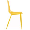 Ver imagem 4 de Kit 6 Cadeiras Miami Abi Fratini Polipropileno Cor Amarelo Base em Aço com Pintura Epóxi Amarelo