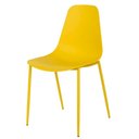 Ver imagem 2 de Kit 6 Cadeiras Miami Abi Fratini Polipropileno Cor Amarelo Base em Aço com Pintura Epóxi Amarelo