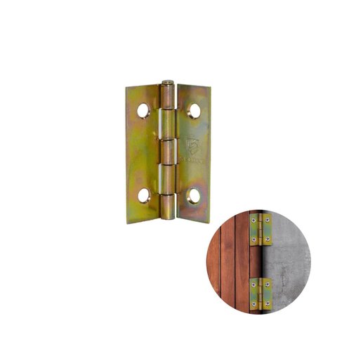 Dobradiça 38 mm Pino Bola Bicromatizada 20 Peças
