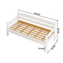 Ver imagem 3 de Sofá Cama com Colchão Solteiro Madeira Maciça Reforçada Branco Repleta