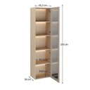 Ver imagem 4 de Cristaleira Suspensa 1 Porta Vidro Reflecta e Iluminação LED 100% MDF Galiano Grann Astro Foscarini