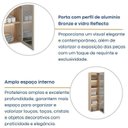 Ver mais imagens de Cristaleira Suspensa 1 Porta Vidro Reflecta e Iluminação LED 100% MDF Galiano Grann Astro Foscarini