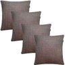 Kit 4 Capas de Almofadas Linho Lincoln 45x45cm Escolha a Cor:cinza - 1