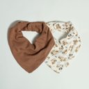 Ver imagem 3 de Kit com 2 Babadores Bebê Menino Doguinhos Marrom - Hug