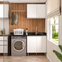 Ver imagem 1 de Cozinha Modulada Evidence 2 Peças 80cm com Tampo Poliman Móveis