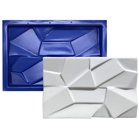 Forma 3D Gesso e Cimento ABS 1mm - Cristal 33x21 cm