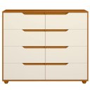 Ver imagem 5 de Cômoda Grande 8 Gavetas Doble Flex Cinamomo Off White