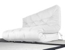 Ver imagem 1 de Colchão Futon King Dobrável Sofa Cama Acquablock Branco Off