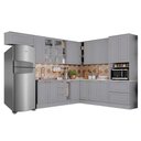 Ver imagem 1 de Cozinha Modulada Completa Americana 16 Peças (6aéreos+5balcões+1paneleiro+4complementos) C5p38