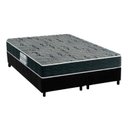 Ver imagem 1 de Cama Box Queen: Colchão Espuma D33 Probel Advanced Mega Resistente + Base CRC Suede Black(158x198)