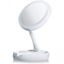 Ver imagem 1 de Espelho de Aumento 10x com Luz de Iluminação Led de Mesa Dobrável e Articulável Redondo