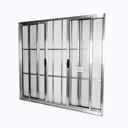Ver imagem 3 de Jlt Vitro 4 Folhas sem Bandeira com Grade C/ Vidro Liso Brilhante - Economica - 100x100 (0401)
