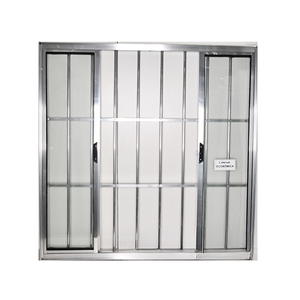 Jlt Vitro 4 Folhas sem Bandeira com Grade C/ Vidro Liso Brilhante - Economica - 100x100 (0401)