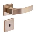 Ver imagem 1 de Fechadura Quadratta Curva Interna Bronze Latonado - 74326 - Aliança Fech.quadratta Curva/int.4202 Br