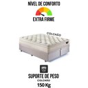 Ver mais imagens de Base Box Baú Bipartido Casal 138x188 Suede com Colchão Audaz Molas Ensacadas