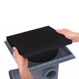 TAMPA CAIXA DE GORDURA COLETORA ABS PRETA TIGRE - 2