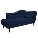 Ver imagem 3 de Kit Diva Recamier Diana 160cm Lado Esquerdo e 01 Poltrona Classic Suede - Doce Sonho Móveis RECAMIER