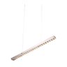 Pendente 80cm 23w 3000k 2300lm Bivolt Inox+cristal Cromado - 1
