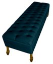 Ver imagem 3 de Cabeceira e Recamier Iza para Cama Box Casal Queen 1.60 - Suede - Sv Decor: Azul Marinho