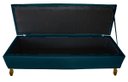Ver imagem 4 de Cabeceira e Recamier Iza para Cama Box Casal Queen 1.60 - Suede - Sv Decor: Azul Marinho