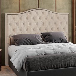 Cabeceira Casal 140cm Siena P02 Linho Bege Cru - Mpozenato - 2