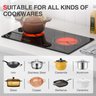 Gtkzw Cooktop Elétrico 24" 2400w com 2 Queimadores e Tela Touch Led - 5