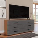 Ver imagem 1 de Cômoda Organizadora 150cm com 6 Gavetas 240830 Linha Valência Politorno