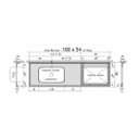 Ver imagem 3 de Pia de Cozinha 180cm Mármore Branco Espaço Cooktop e Cuba: Branco