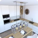 Ver imagem 3 de Pendente Luminária Teto Industrial Inox Infinity Triplo Fs