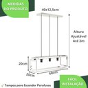 Ver imagem 6 de Pendente Luminária Teto Industrial Inox Infinity Triplo Fs