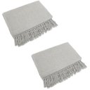 Ver imagem 1 de Kit 2 Mantas para Sofá Tipo Manta Capa de Sofá 2,40 X 1,80 Várias Cores:cinza