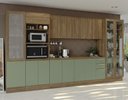 Ver imagem 1 de Armário de Cozinha Modulada Completa Reta 9 Peças 4,00m 283 Botanic Kappesberg