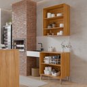 Ver imagem 6 de Cozinha Compacta Modulada para Área Goumet Divina Marrom/Cinamomo/Offwhite