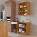 Ver imagem 6 de Cozinha Compacta Modulada para Área Goumet Divina Cinamomo/Offwhite