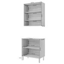 Ver imagem 3 de Cozinha Compacta Modulada para Área Goumet Divina Marrom/Cinamomo/Offwhite