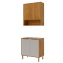 Ver imagem 2 de Cozinha Compacta Modulada para Área Goumet Divina Marrom/Cinamomo/Offwhite