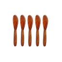 Ver imagem 1 de Kit 5 Peças Colher de Pau Madeira Modelo Reforçada 28 cm