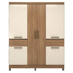 Guarda Roupa Casal Mauá Amêndola Off White - Demóbile - 3