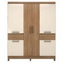 Ver imagem 3 de Guarda Roupa Casal Mauá Amêndola Off White - Demóbile