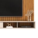 Ver imagem 3 de Painel para TV 60 Polegadas 1 Porta Friz para Sala de Estar Freijó Off White DJ Móveis