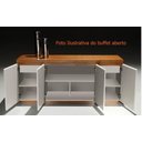 Ver imagem 2 de Buffet Agata Laca Branco Brilho 2,40 Mt - 32405